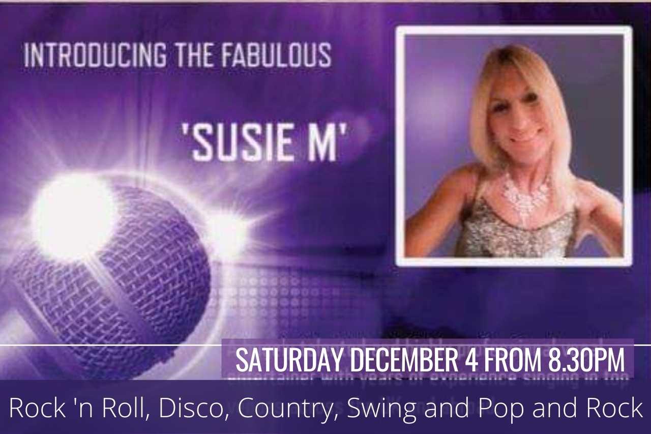 Susie M performing at the Robert Burre Clacton